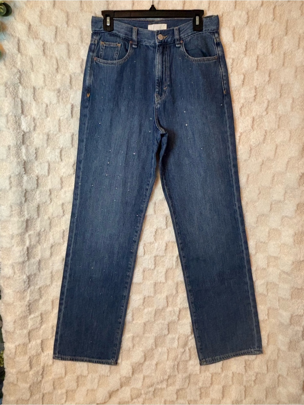 Habitual Blue Relaxed Straight Leg Jeans with Embellished Size 2/26